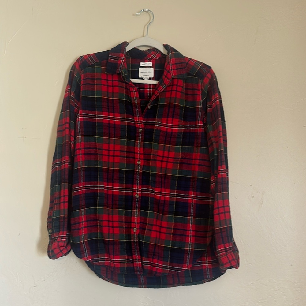 EUC American Eagle Boyfriend Flannel